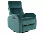 Fotoliu ROZKŁADANY OLIMP Velvet verde Bluvel 78