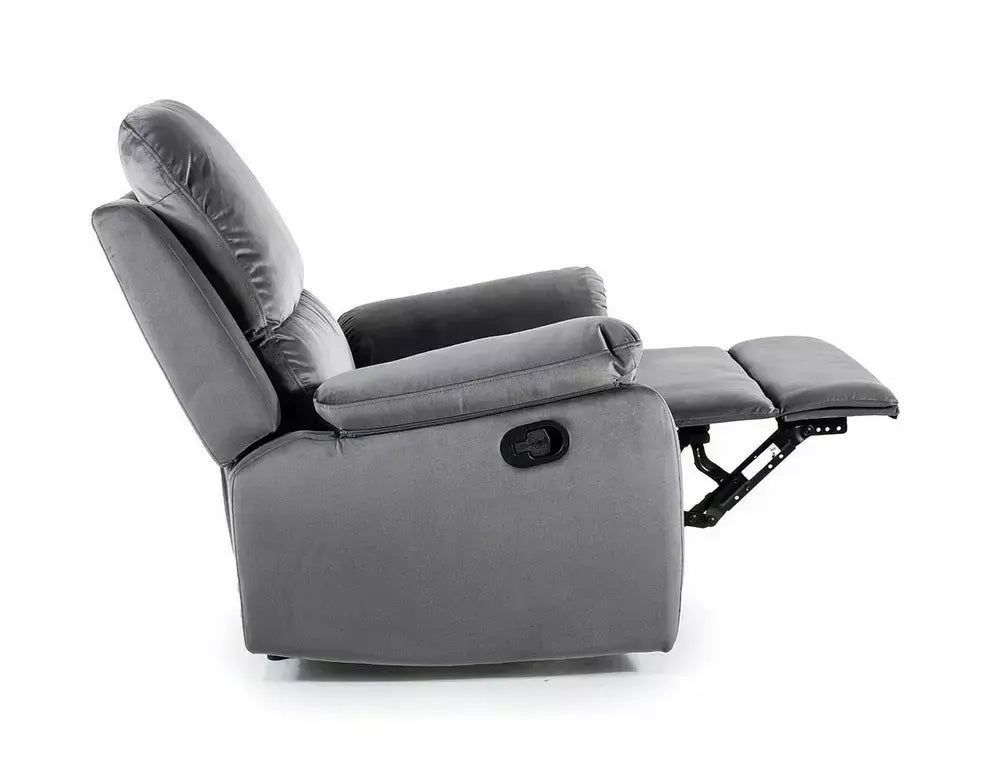 Fotoliu ROZKŁADANY SPENCER 1 Velvet gri Bluvel 14