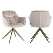 Scaun dining Dining – KHAKI catifea