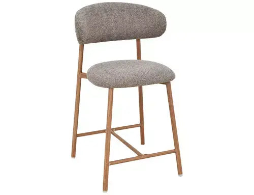Scaun bar înalt ELTON H-2 stejar CAPPUCCINO tap. 256