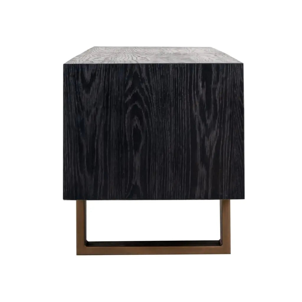 Comodă TV Hunter – negru RUSTIC