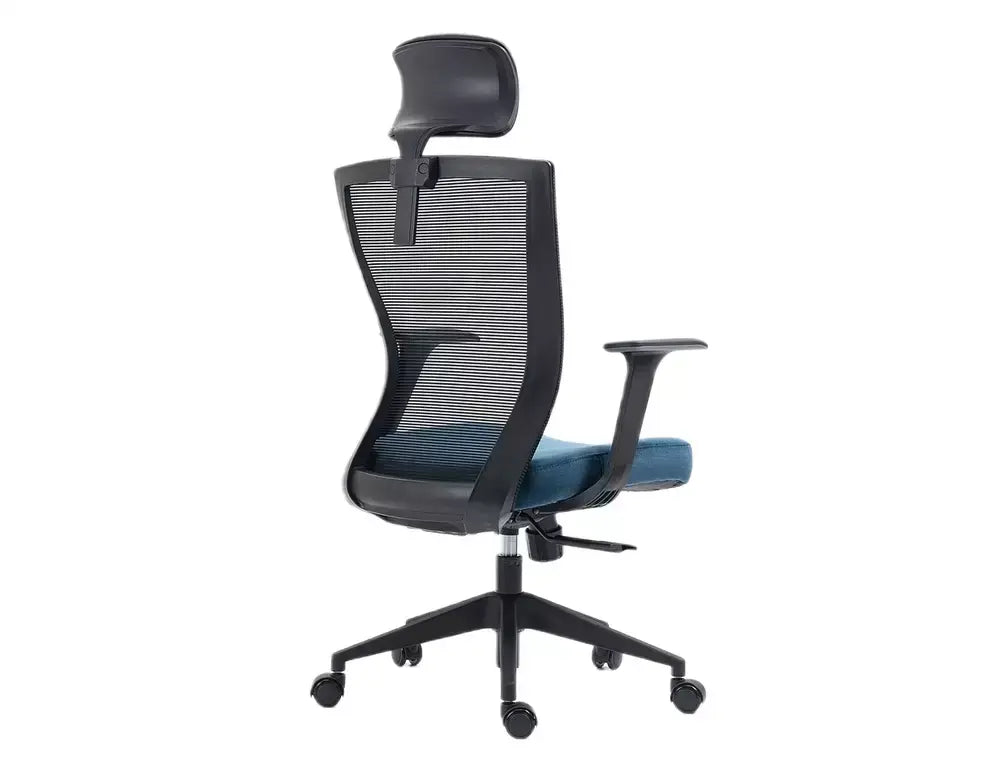 Fotoliu OBROTOWY Q-328H negru/albastru