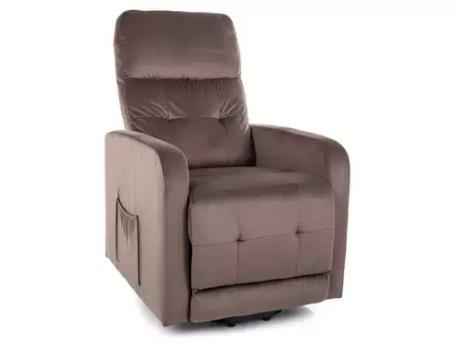 Fotoliu ROZKŁADANY OTUS II Velvet CAPPUCCINO Bluvel 38