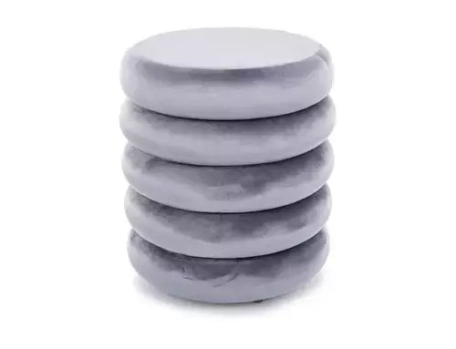 Puf CALVI Velvet gri tap. 252