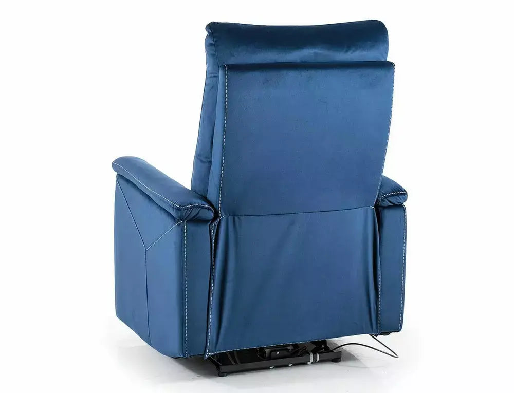 Fotoliu ROZKŁADANY NEPTUN M Velvet albastru navy Bluvel 86