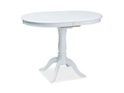 Masă dining extensibilă DELLO alb 100(129)x70