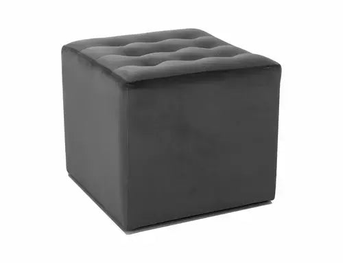 Puf LORI Velvet negru Bluvel 19