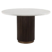 Masă dining Mayfield – maro (120cm)