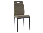 Scaun dining RIP Brego structură neagră/olive 77