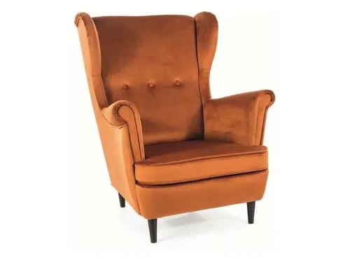 Fotoliu LORD Velvet scorțișoară Bluvel 4215/wengé