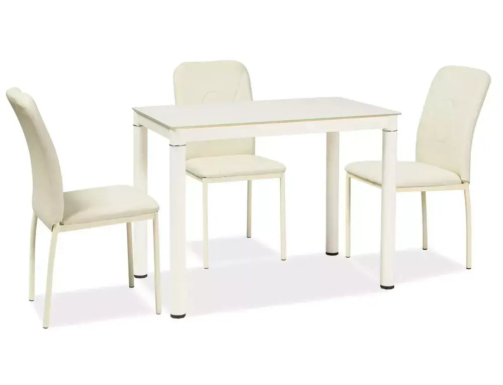 Masă dining GALANT gri/gri structură 100x60