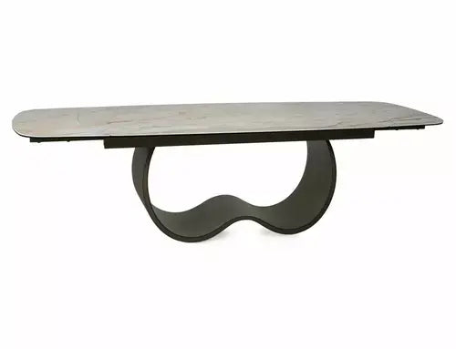 Masă dining extensibilă CASABLANCA bej Mont Blanc/cupru 198(274)x98