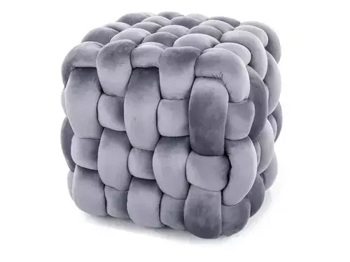 Puf FARIS Velvet gri tap. 252