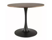 Masă dining rotundă AMADEO II nuc/negru mat Ø90