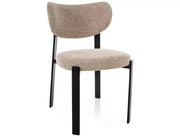 Scaun dining RIN negru / bej tap. 253
