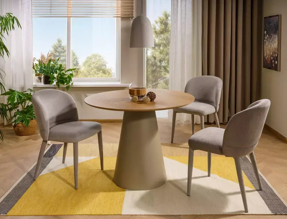 Scaun dining TINO WIND gri 84