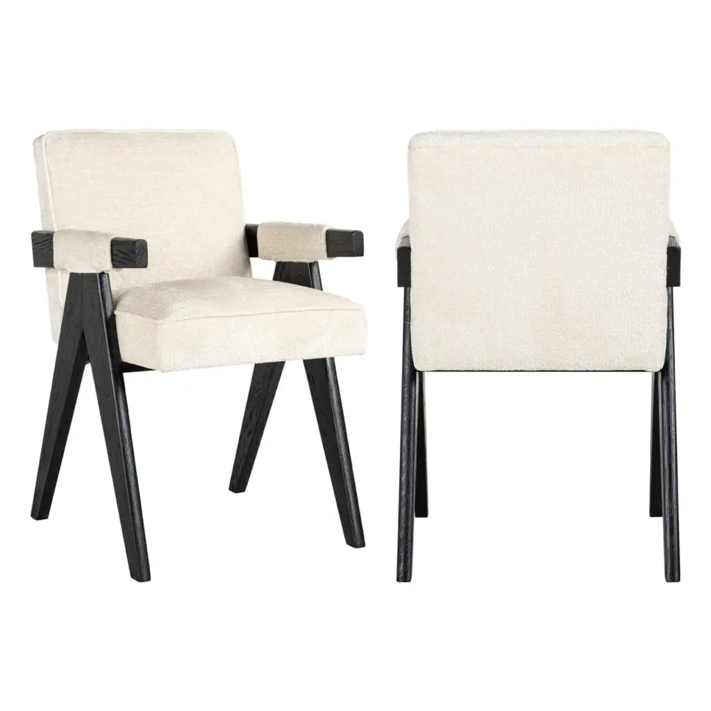 Scaun dining Dining – alb CHENILLE