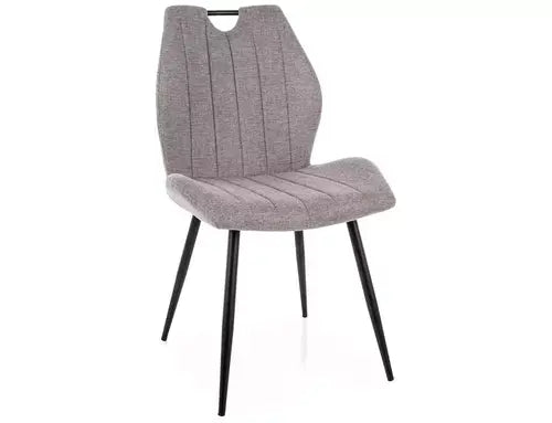 Scaun dining ARCO Brego structură neagră / gri 07