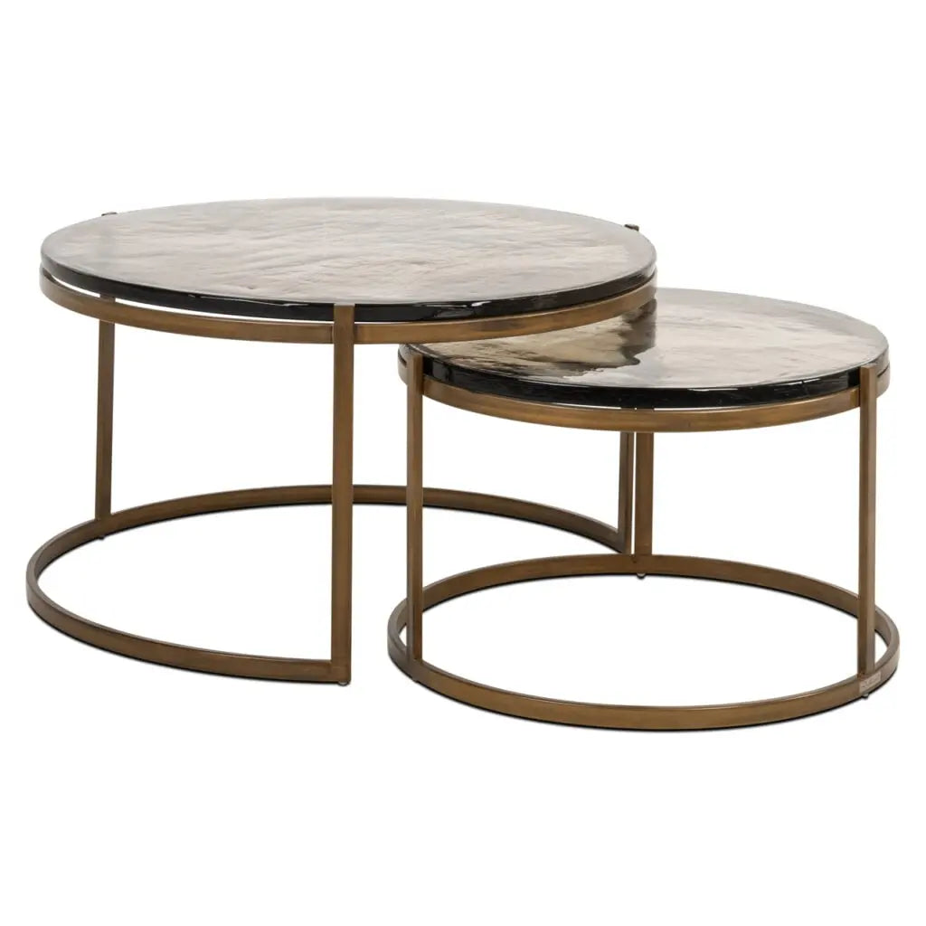 Măsuță cafea Coffee & End tables – auriu (82cm)