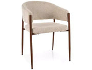 Scaun dining AKITA D nuc / J. bej tap. 255