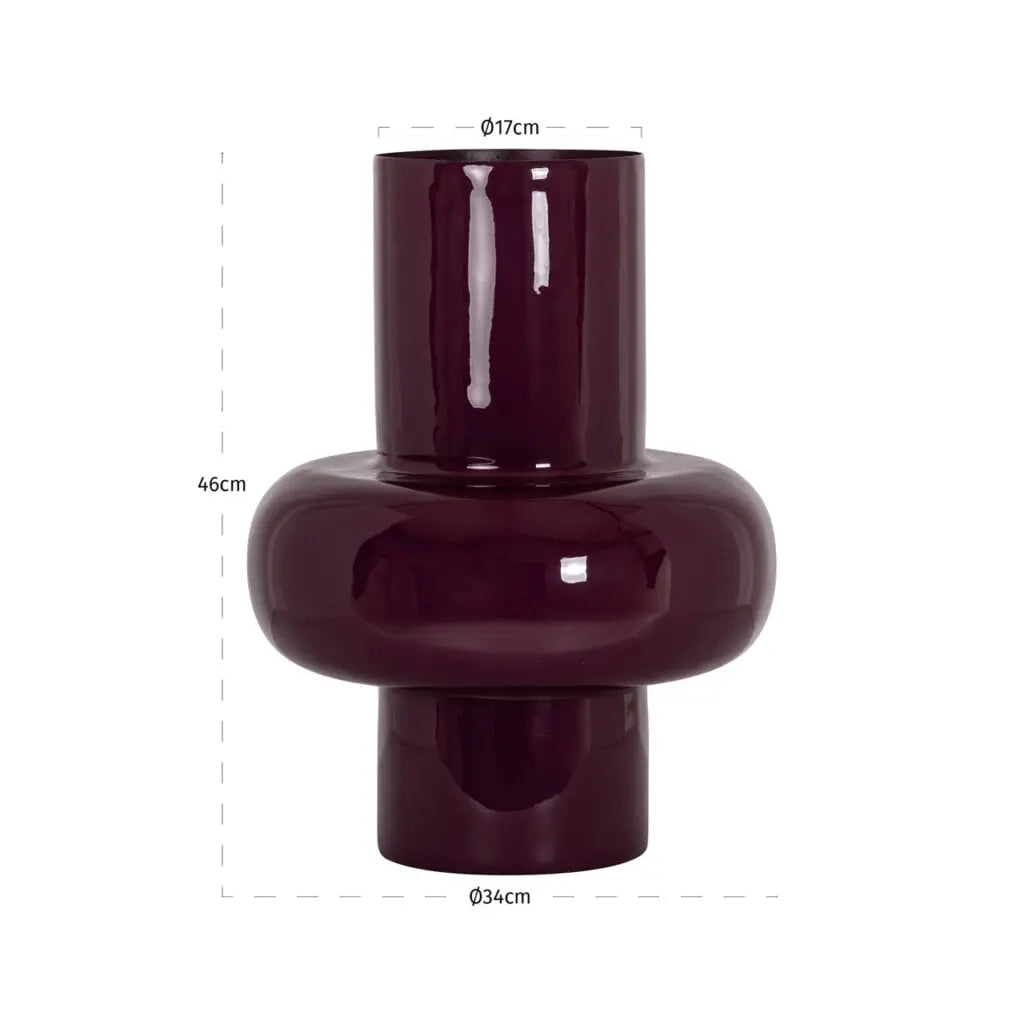 Vază Mayfield – BURGUNDY (46cm)