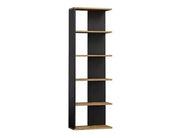 Bibliotecă/Raft CORNER stejar Wotan+negru 170X60