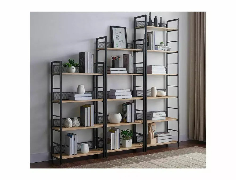 Bibliotecă/Raft RAW R4 stejar/negru