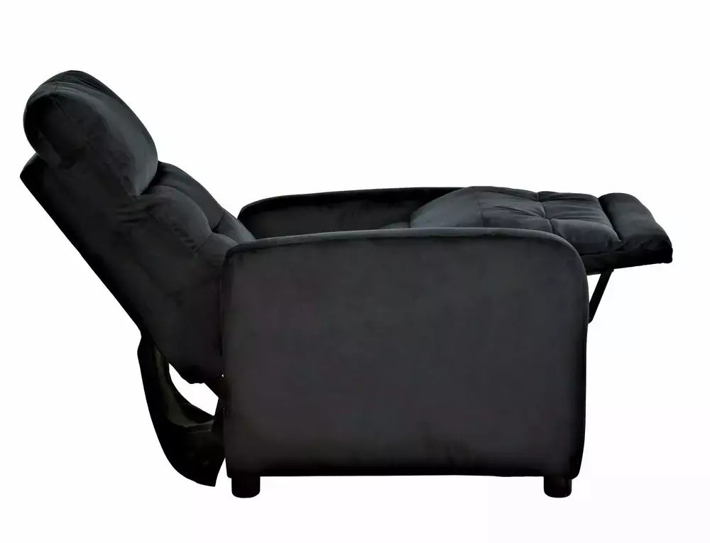 Fotoliu ROZKŁADANY OTUS Velvet negru Bluvel 19