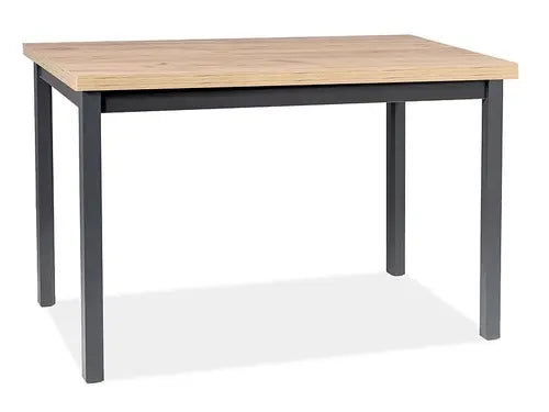 Masă dining ADAM stejar Artisan/negru 100x60