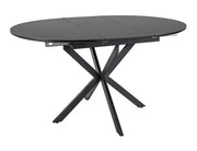 Masă dining extensibilă GASTON Ceramic negru 100(135)x100