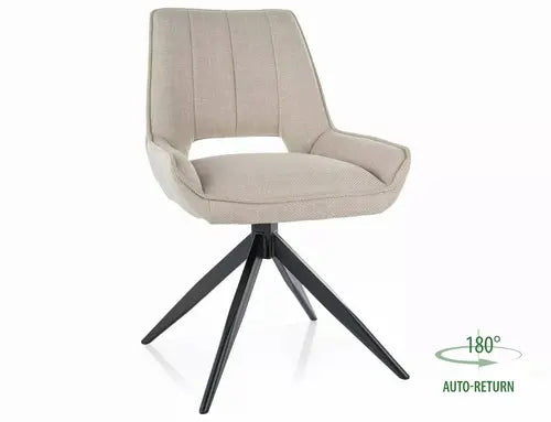 Scaun dining TELLO BJORN structură neagră/curry 68