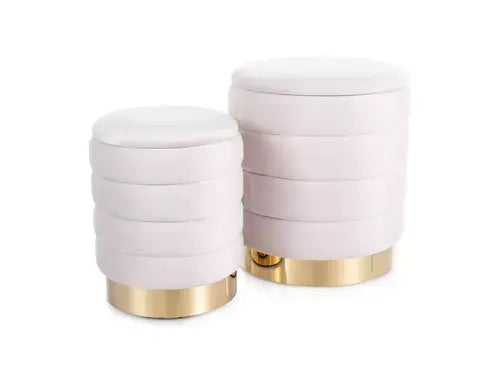 Puf BRITTA Velvet (zestaw) J.bej tap. 250