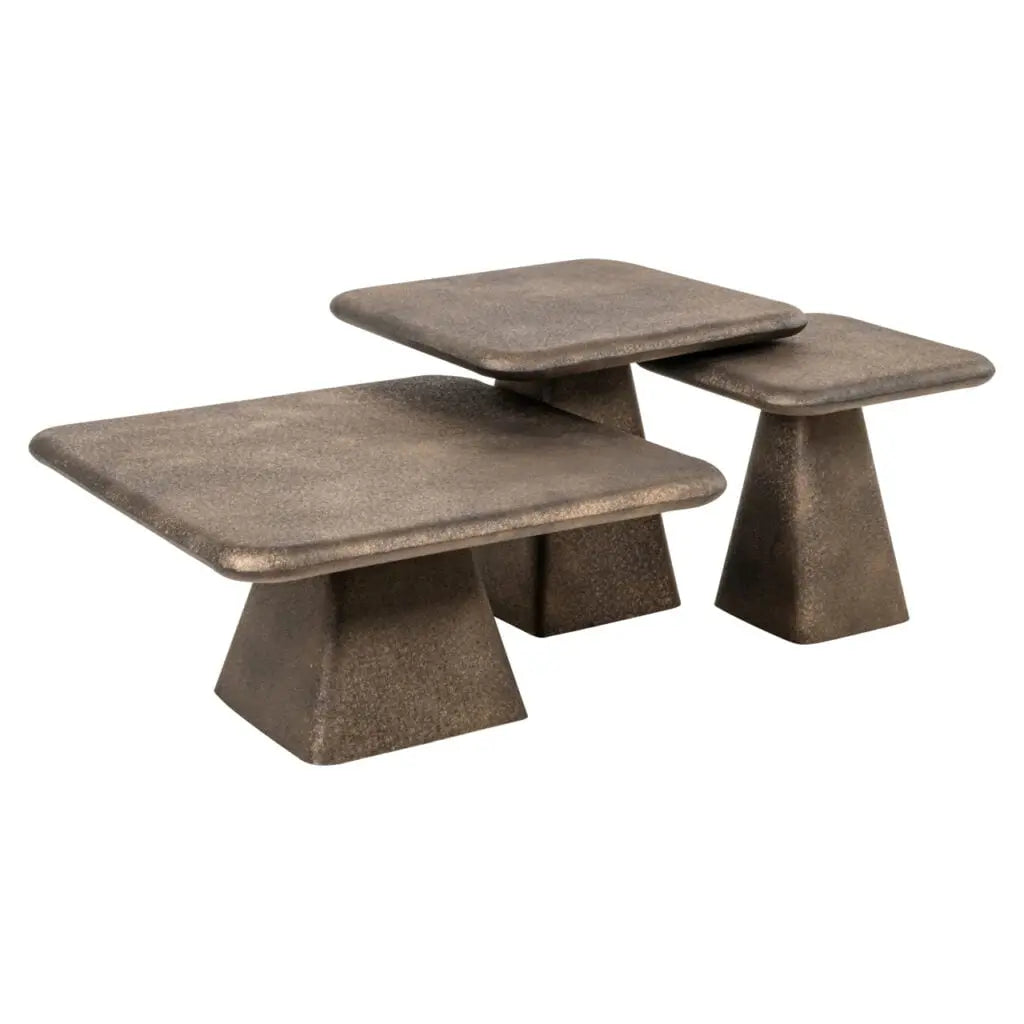 Măsuță cafea Coffee & End tables – auriu (70cm)