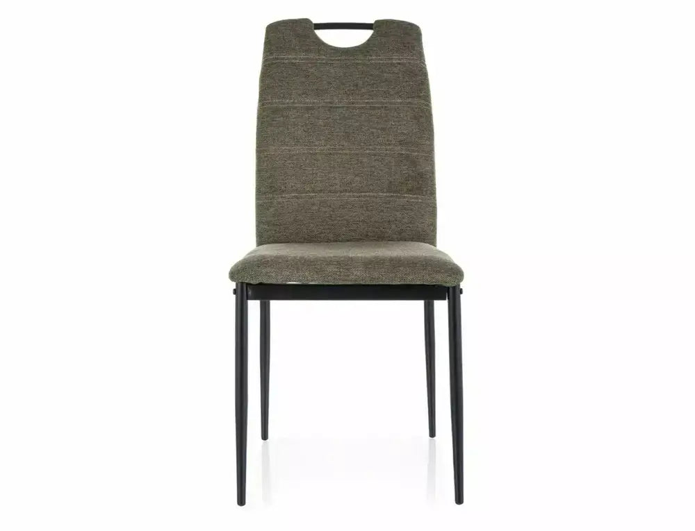 Scaun dining RIP Brego structură neagră/olive 77