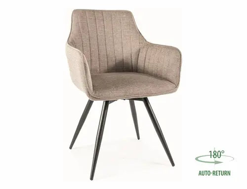 Scaun dining BALLO Brego structură negru / bej 34